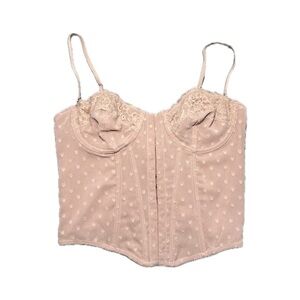 Urban Outfitters baby pink corset top